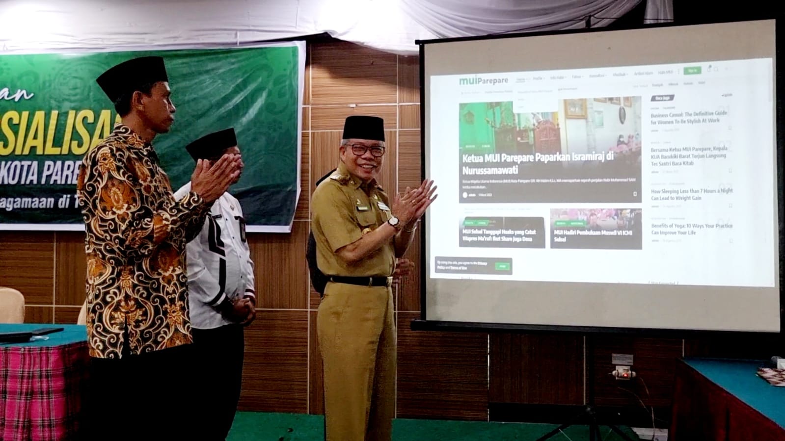 Wali Kota Taufan Pawe Buka Pelatihan Serta Melaunching Website MUI Parepare