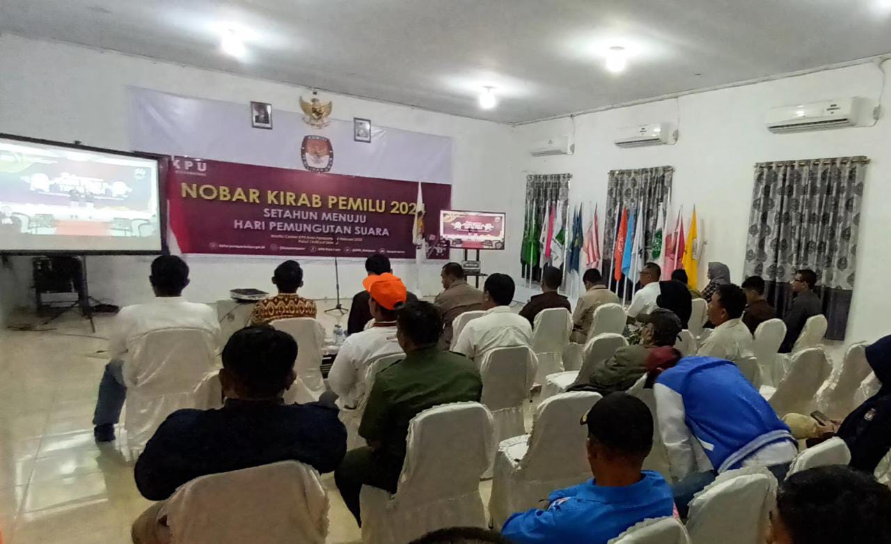 KPU Parepare Nobar Kirab Pemilu 2024 Menuju Hari Pemungutan Suara