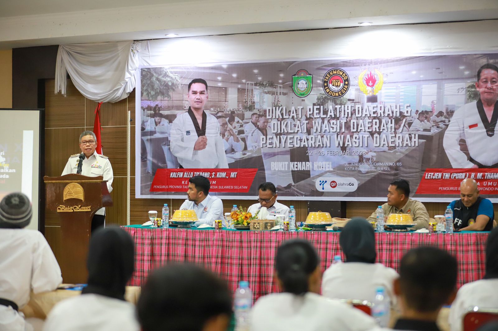 Taufan Pawe Buka Pelatihan Pelatih dan Wasit Taekwondo Tingkat Sulsel