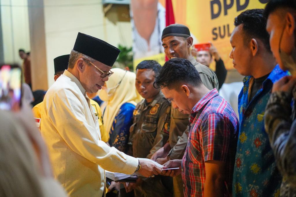 Taufan Pawe Berbagi Sembako Ke Anak Panti Asuhan, Cleaning Servis Hingga Satpol PP