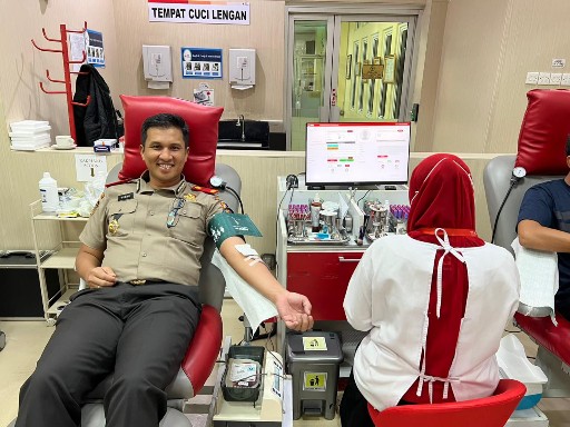 Serdik Sespimmen Polri Dikreg 63, Gelar Donor Darah