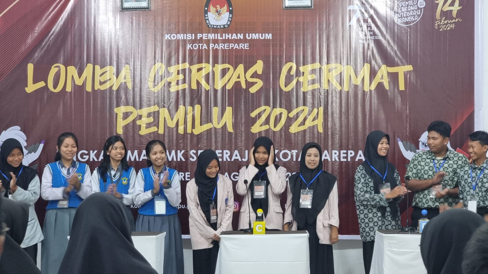 Tingkatkan Pemahaman Kepemiluan, KPU Parepare Gelar Cerdas Cermat Bagi Pelajar SMA Sederajat