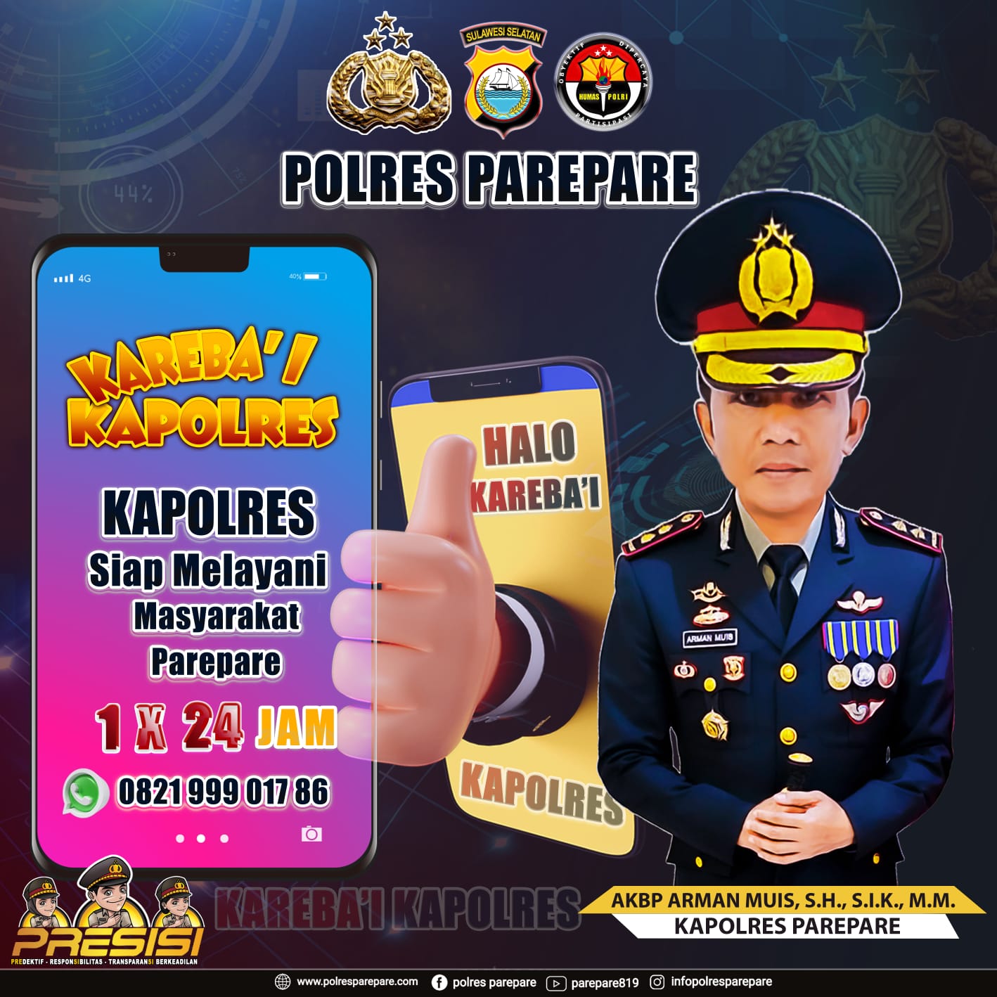 AKBP Arman Muis Launching Inovasi “Karebai Kapolres”