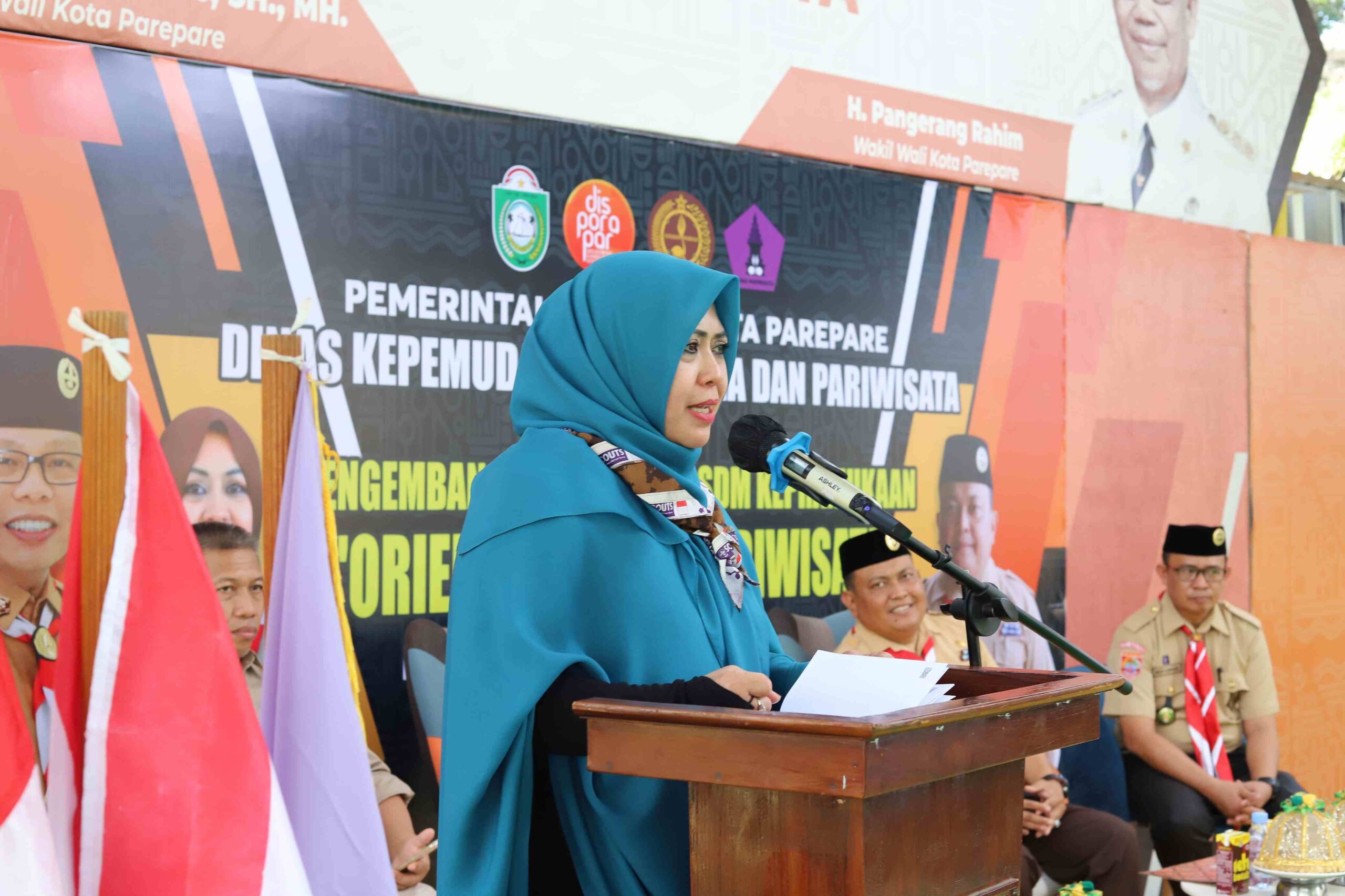 Erna Rasyid Taufan Beri Sambutan pada Orientasi Saka Pariwisata