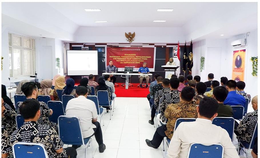 Imigrasi Parepare Gelar Sosialisasi Pencegahan Narkoba dan Test Urine Kepada Pegawai