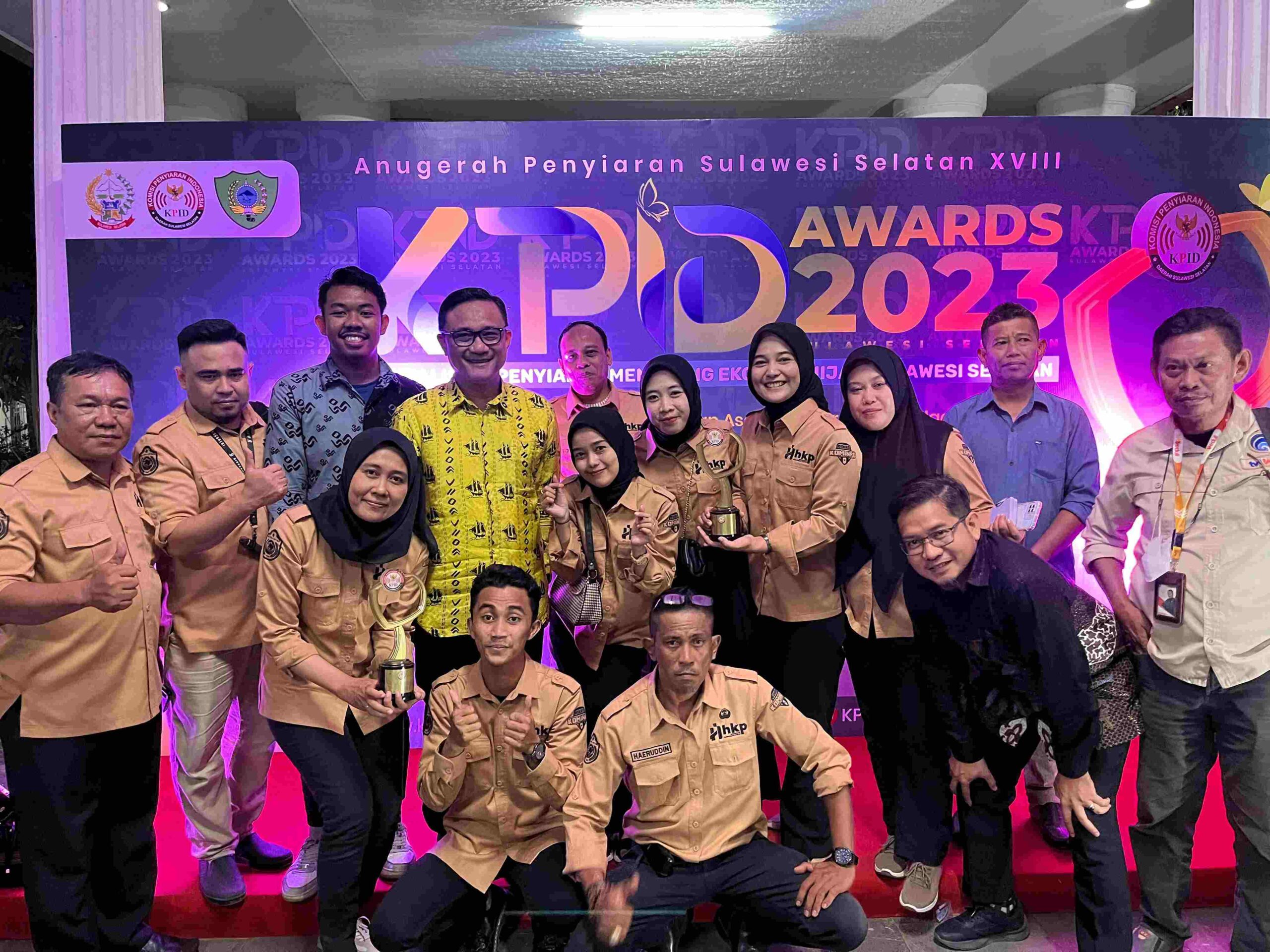 LPPL TV dan Radio Peduli Pemkot Parepare Raih Dua Penghargaan KPID Award 2023