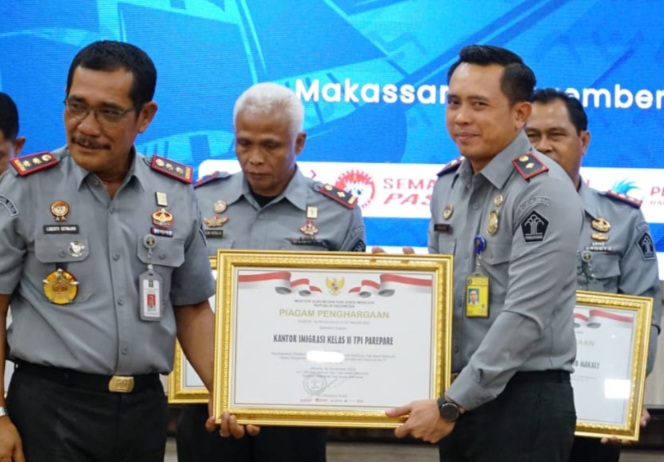 Layanan Publik Berbasis HAM Imigrasi Parepare, Raih Penghargaan P2HAM