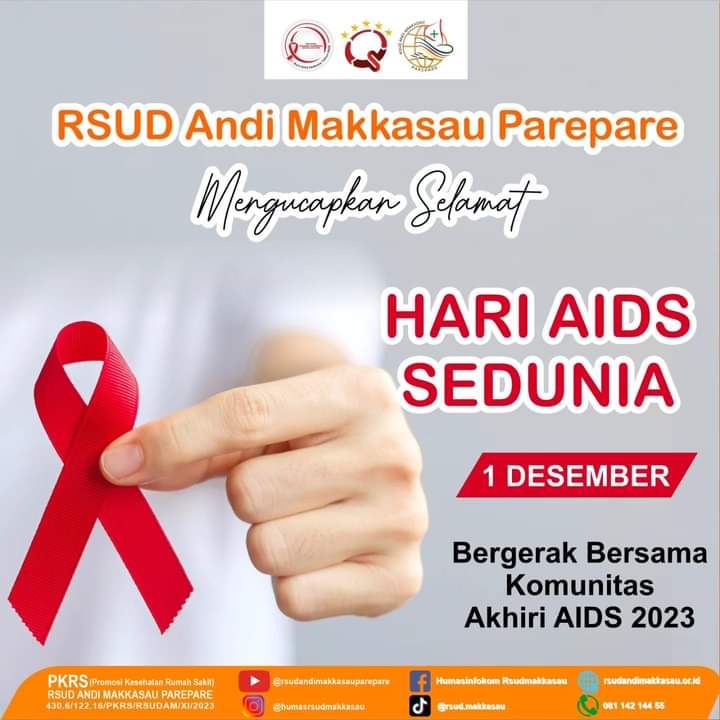 Manajemen RSUD Andi Makkasau Ucapkan Hari Aids Sedunia