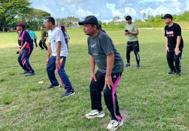 Dinkes Gelar Senam Bersama Petugas KPPS