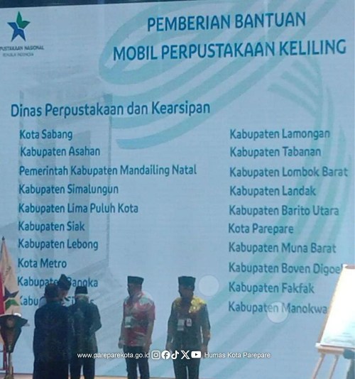 Pemkot Parepare Terima Bantuan Mobil Perpustakaan Keliling Dari Pusat