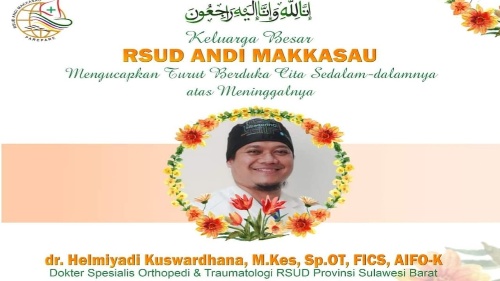 RS Andi Makkasau Kota Parepare Sampaikan Belasungkawa atas Wafatnya dr. Helmiyadi Kuswardhana
