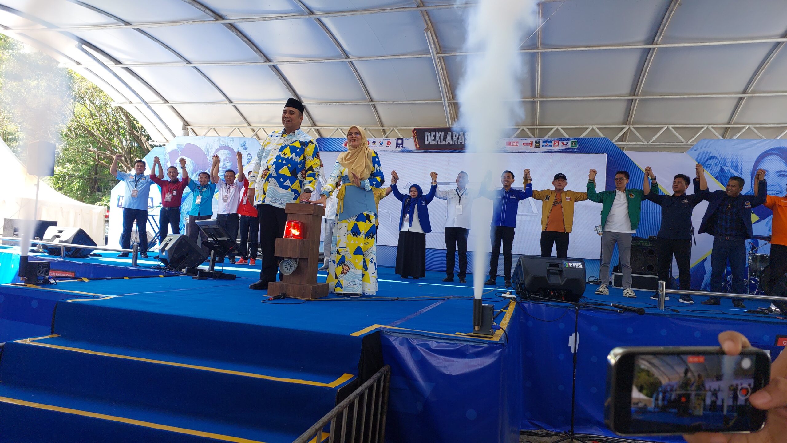 Chaidir-Suhartina Deklarasi Pasangan Calon Bupati-Wakil Bupati Maros