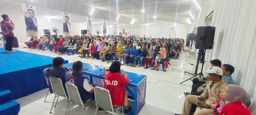 Ribuan Warga Antusias Hadiri Pertemuan ke-159 TSM Mendengar di Posko Pemenangan