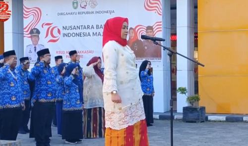 RSUD Andi Makkasau Parepare Gelar Upacara Peringatan HUT Kemerdekaan RI ke-79
