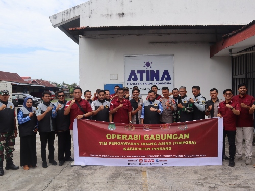 Kanim Kelas II TPI Parepare Gelar Operasi Gabungan Pengawasan Keimigrasian