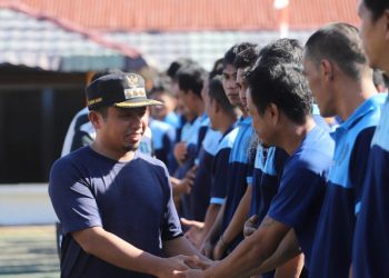 Wali Kota Tasming Hamid bersama Kepala Lapas saat membuka Pekan Olahraga Warga Binaan dalam rangka Hari Bhakti Pemasyarakatan ke-61 di Parepare