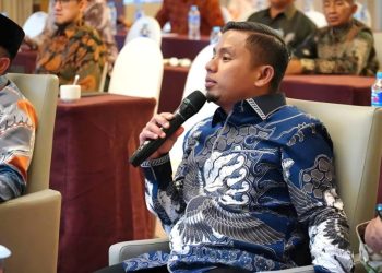 Wali Kota Parepare, Tasming Hamid, saat menghadiri Muskomwil Luar Biasa Apeksi Komwil VI di Hotel Aston Makassar.