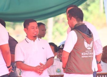 Wali Kota Parepare, Tasming Hamid, saat menghadiri peringatan Hari Bumi tingkat Provinsi Sulsel di Tappawita Arra Highland, Maros.