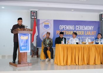 Wakil Wali Kota Parepare Hermanto membuka Pelatihan Kader Lanjut PMII di Balai Ainun Habibie