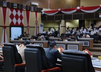 Wakil Wali Kota Parepare Hermanto saat menghadiri Rapat Paripurna DPRD bahas RPJMD 2025â€“2029