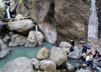 Air Terjun Lawalane di tengah hutan tropis Parepare