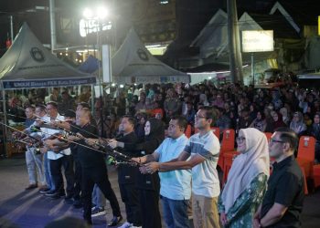 Suasana Car Free Night dan peluncuran Pantaiku di Parepare