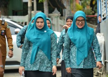 Ketua TP PKK Parepare dr. Arfiah Tasming saat menyampaikan sambutan kegiatan deteksi dini kanker serviks