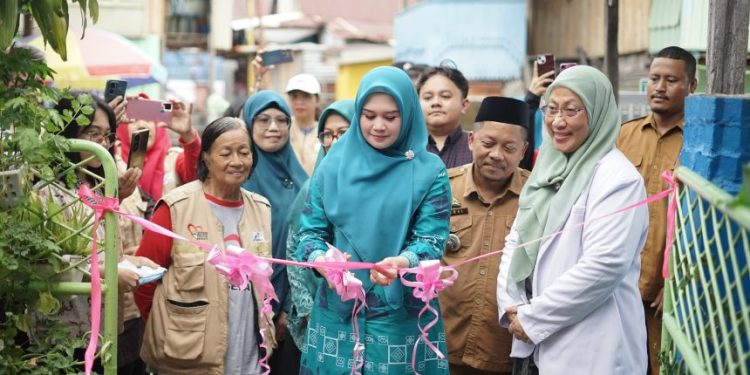 Ketua TP PKK Parepare dr. Andi Arfiah Tasming saat hadiri peluncuran Posyandu ODGJ