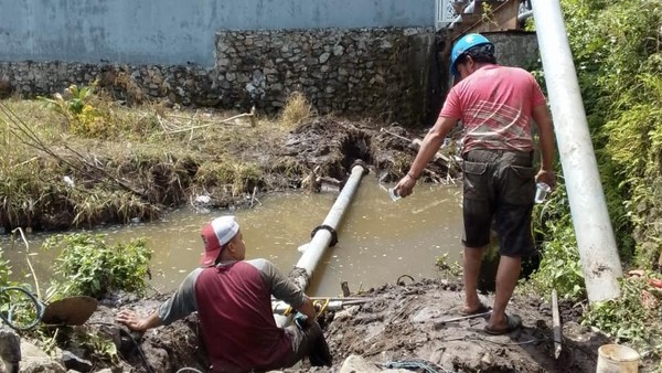 Kebocoran pipa distribusi PDAM Tirta Karajae Parepare