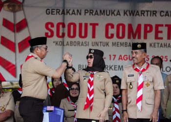 Bupati Barru Ina Kartika Sari Buka Perkemahan Scout Competition 2025