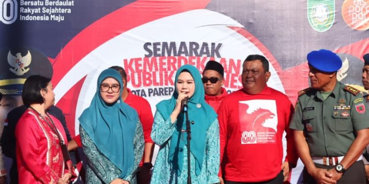 Anak-anak TK Parepare ikuti pawai karnaval HUT RI ke-80