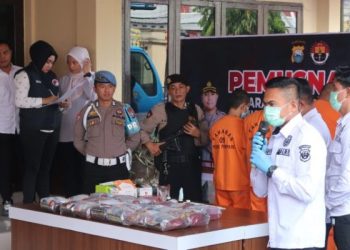 Pemusnahan 20 Kg sabu Polres Parepare