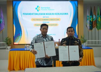 interaksi - Wali Kota Parepare Tasming Hamid saat teken MoU dengan Poltekkes Kemenkes Makassar