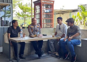 Kapolres Parepare Indra Waspada Yuda bersilaturahmi dengan jurnalis Kota Parepare