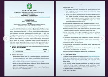 Seleksi Terbuka Sekretaris Daerah Parepare 2025