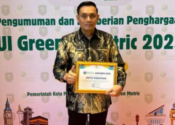 Parepare Raih Peringkat 3 Nasional dalam Tata Kelola Air di Ajang UI Green City Metric 2025
