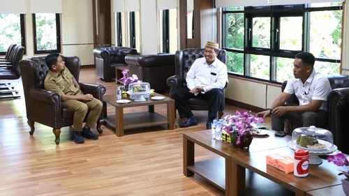 Wali Kota Tasming Hamid menerima kunjungan Rektor IAIN Parepare Prof Hannani