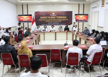 rapat pleno kpu parepare rekap daftar pemilih 2025