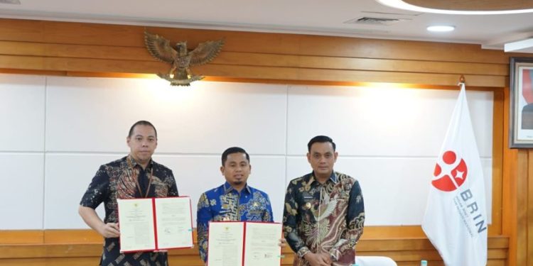 Penandatanganan kerja sama Pemkot Parepare dan BRIN di Jakarta