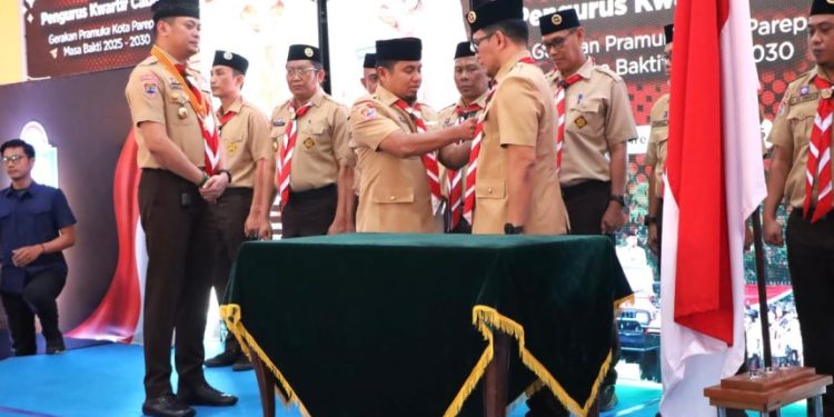 Pelantikan Kwarcab Gerakan Pramuka Kota Parepare masa bakti 2025–2030