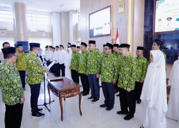 Pelantikan pengurus DMI IPIM BKPRMI Kabupaten Barru di Kantor Bupati Barru