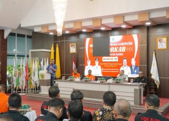 Wakil Bupati Barru membuka Musorkab KONI Kabupaten Barru