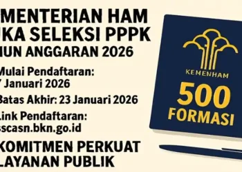 Pendaftaran PPPK Kementerian HAM 2026 resmi dibuka