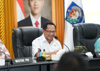 Mendagri Tito Karnavian saat rapat koordinasi program perumahan nasional
