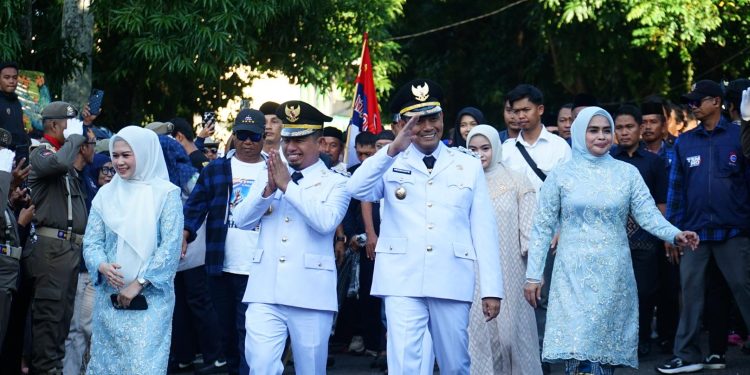 Tasming Hamid dan Hermanto dalam kegiatan resmi Pemkot Parepare