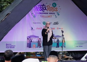 Bupati Barru membuka Pesta Rasa Ramadan Series 2026 di Wisma Bola Sobae