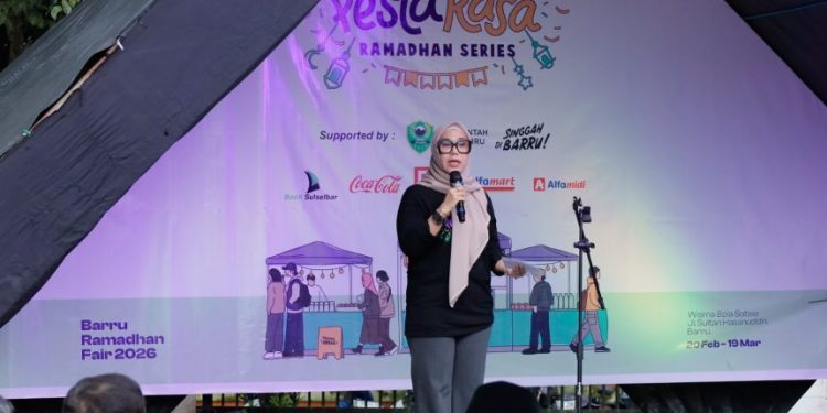 Bupati Barru membuka Pesta Rasa Ramadan Series 2026 di Wisma Bola Sobae