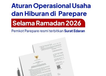 Wali Kota Parepare Tasming Hamid mengeluarkan surat edaran operasional tempat usaha selama Ramadan 2026