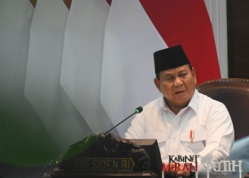 Presiden Prabowo Subianto di Istana Kepresidenan Jakarta saat agenda resmi kenegaraan