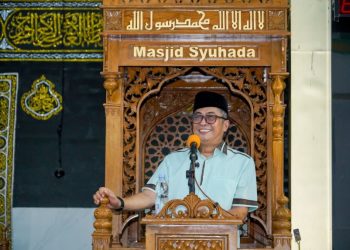 Wabup Barru Abustan A Bintang Safari Ramadan di Masjid Syuhada Lalabata